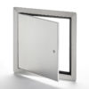AHD-SS-60-110- Flush Universal Stainless Steel Access Door with Exposed Flange. Screwdriver-operated cam latch. Piano hinge.