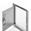 Flush Universal Stainless Steel Access Door with Exposed Flange, mortise slam latch cylinder keyed alike, pin hinge