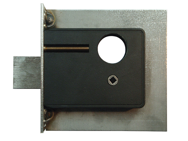 PHS-40C- High-Security Flush Universal Access Door with Exposed Flange. Mortise deadbolt lock with cylinder. Heavy duty butt hinge.