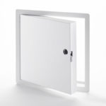 PFI-HS-85C- Panneau d'accès isolé, homologué contre feu haute sécurité, cadre apparent- mortaise enclenchement automatique avec cylindre, penture piano